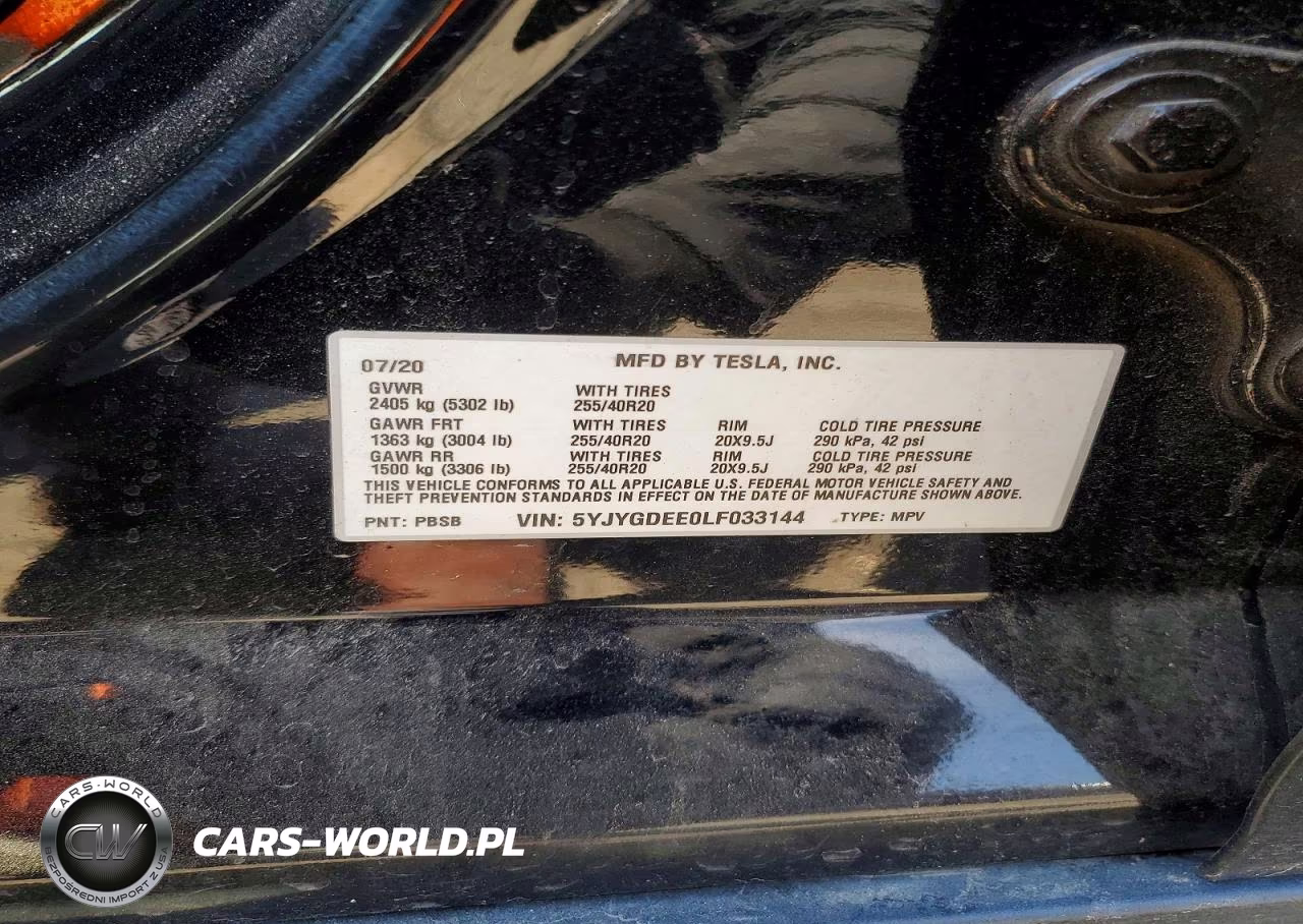 2020 Tesla Model Y VIN:5YJYGDEE0LF033144 - 12