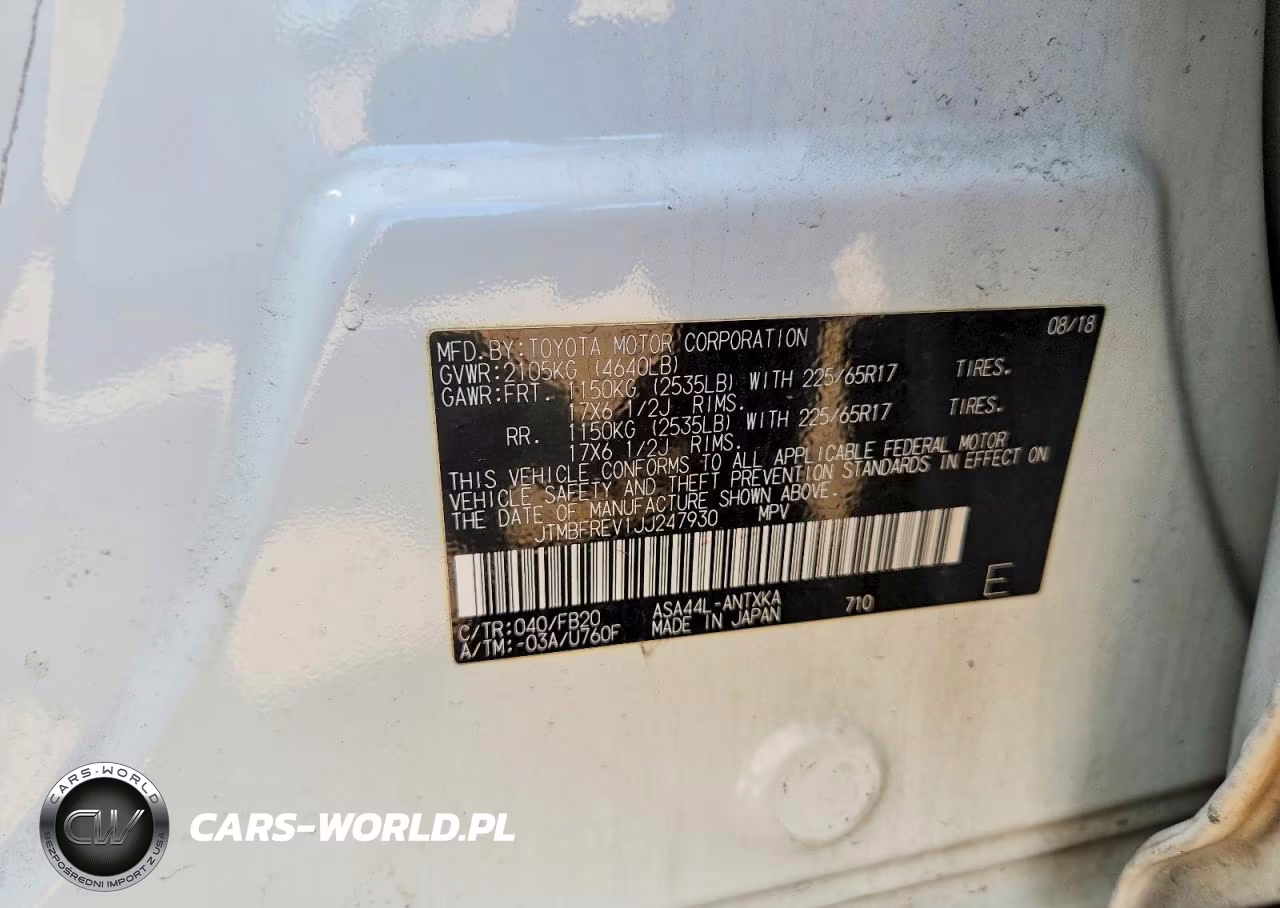 2018 Toyota Rav4 Le VIN:JTMBFREV1JJ247930 - 13