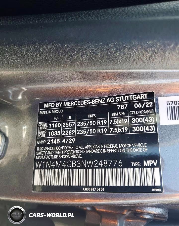 2022 Mercedes-Benz Glb 250 4Matic VIN:W1N4M4GB3NW248776 - 14