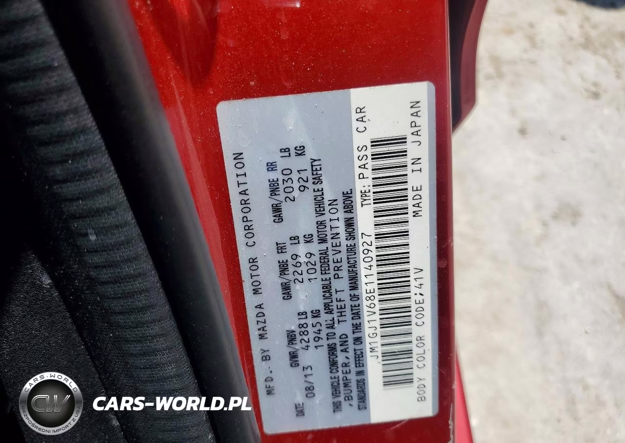 2014 Mazda 6 Touring VIN:JM1GJ1V68E1140927 - 12