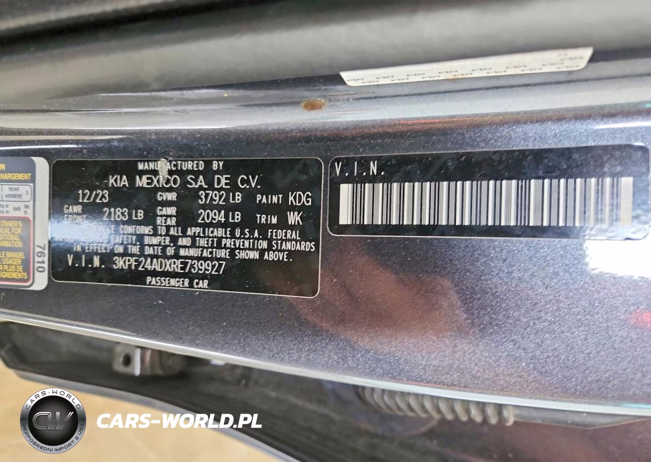 2024 Kia Forte Lxs VIN:3KPF24ADXRE739927 - 12