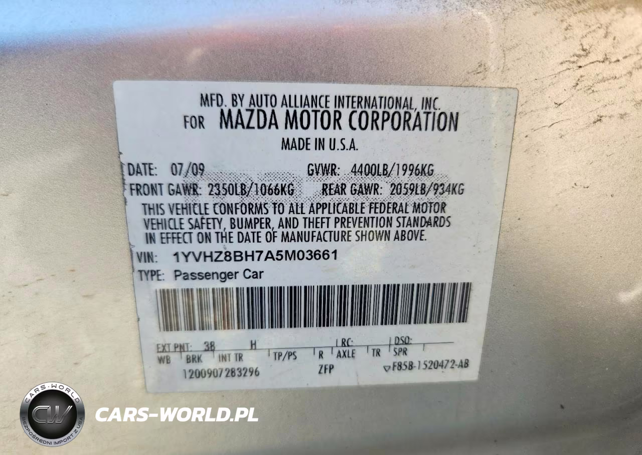 2010 Mazda 6 I VIN:1YVHZ8BH7A5M03661 - 12
