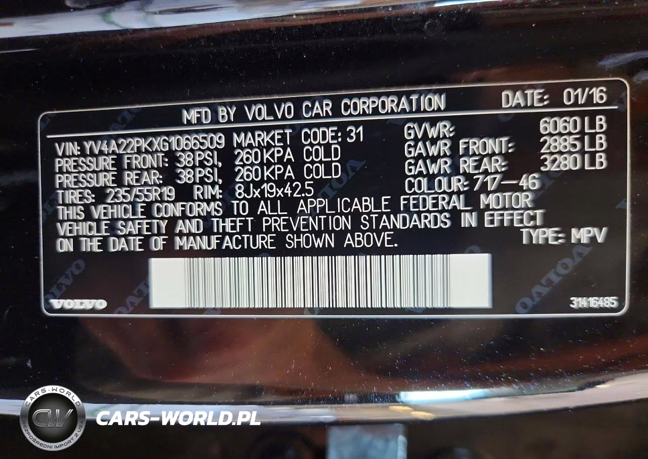 2016 Volvo Xc90 T6 VIN:YV4A22PKXG1066509 - 13