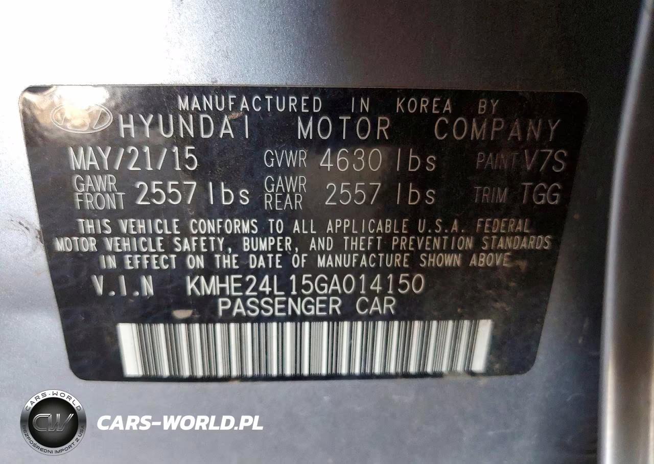 2016 Hyundai Sonata Hybrid Se VIN:KMHE24L15GA014150 - 12