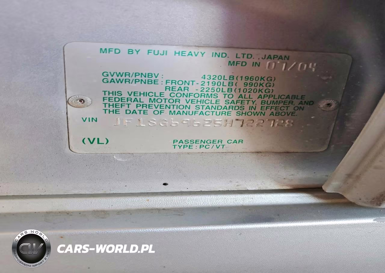 2005 Subaru Forester 2.5Xt VIN:JF1SG69625H722728 - 14