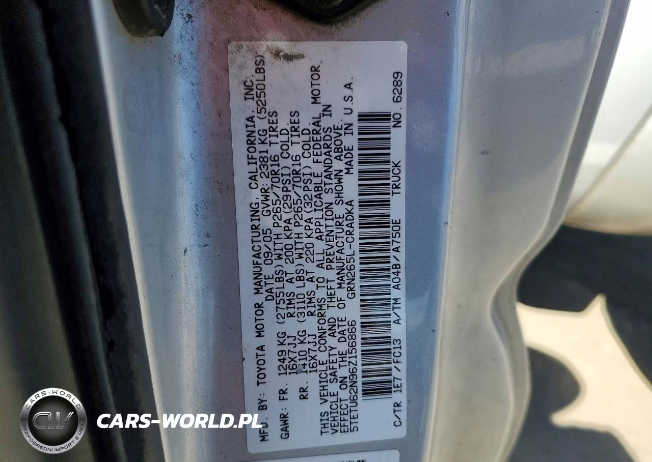 2006 Toyota Tacoma Prerunner Access Cab VIN:5TETU62N96Z156866 - 12