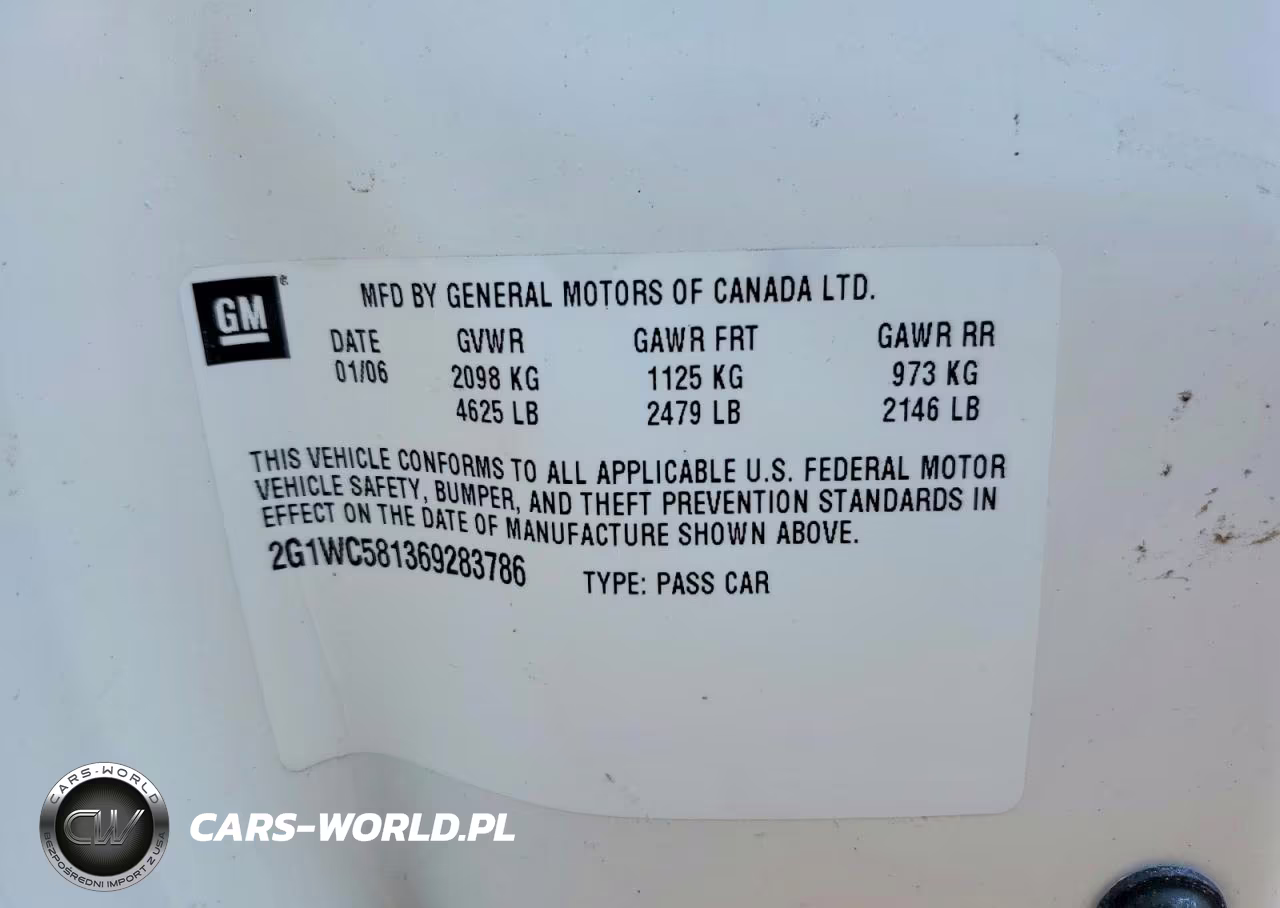 2006 Chevrolet Impala Lt VIN:2G1WC581369283786 - 12