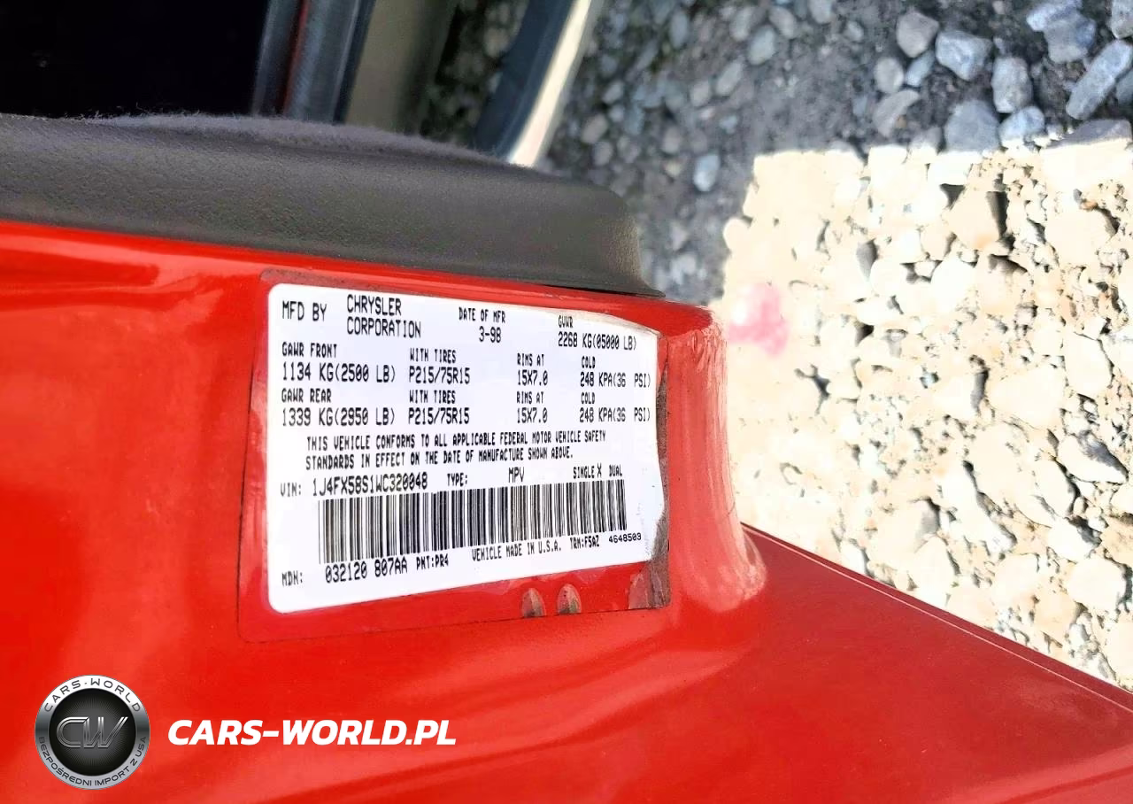 1998 Jeep Grand Cherokee Laredo VIN:1J4FX58S1WC320048 - 12