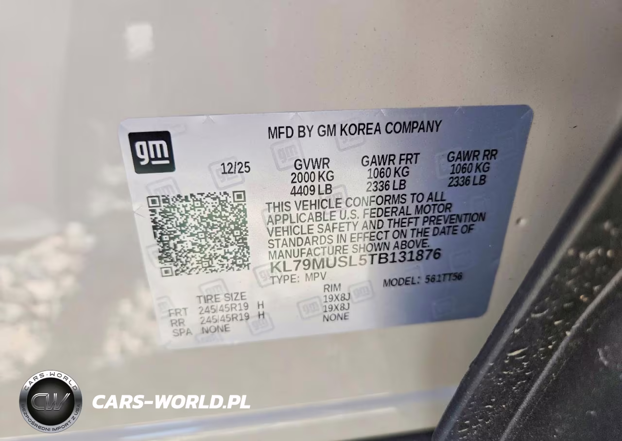 2026 Chevrolet Trailblazer Rs VIN:KL79MUSL5TB131876 - 13
