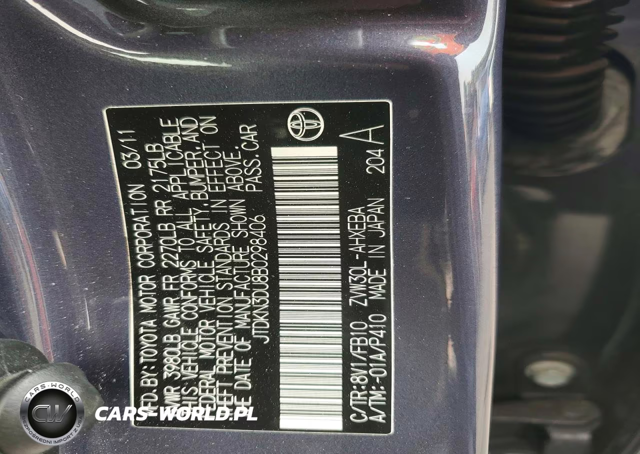 2011 Toyota Prius Three VIN:JTDKN3DU8B0298406 - 12
