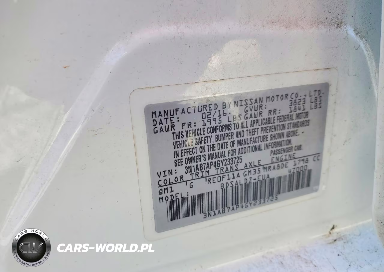 2016 Nissan Sentra Sv VIN:3N1AB7AP4GY233725 - 12