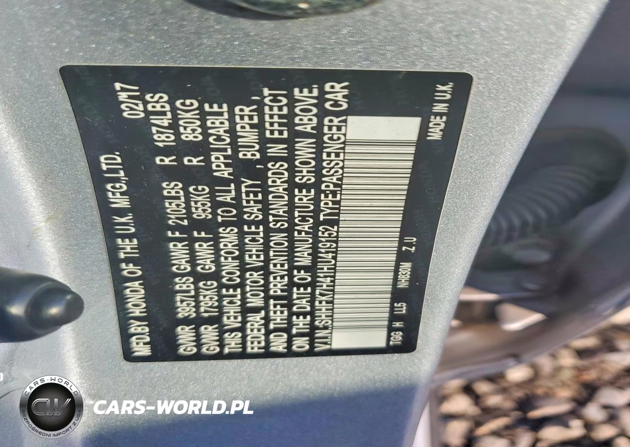 2017 Honda Civic Sport VIN:SHHFK7H41HU419152 - 12