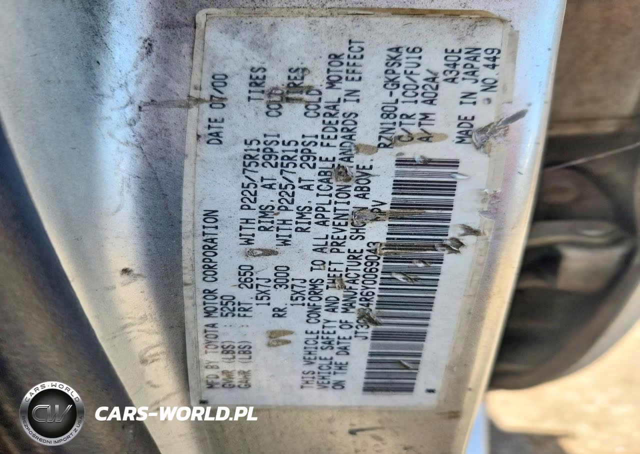 2000 Toyota 4Runner Badlands VIN:JT3GM84R6Y0069043 - 12