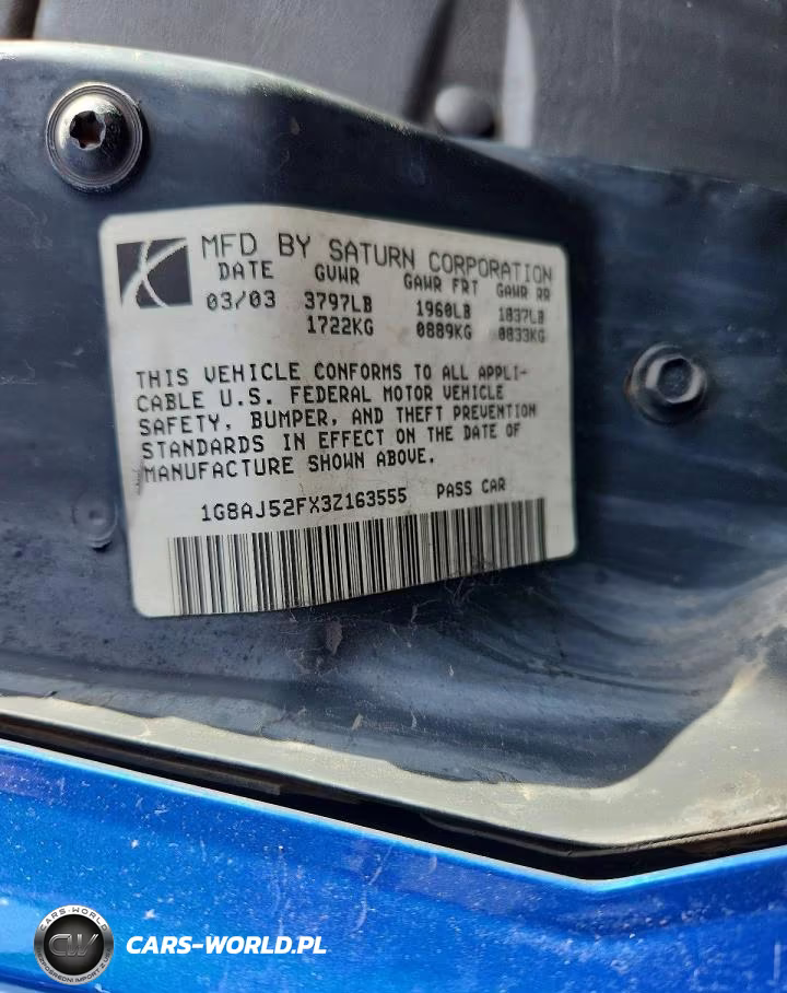2003 Saturn Ion Level 2 VIN:1G8AJ52FX3Z163555 - 13