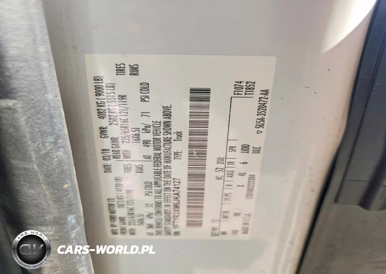 2018 Ford Transit-250 VIN:1FTYR3XM6JKA74127 - 13