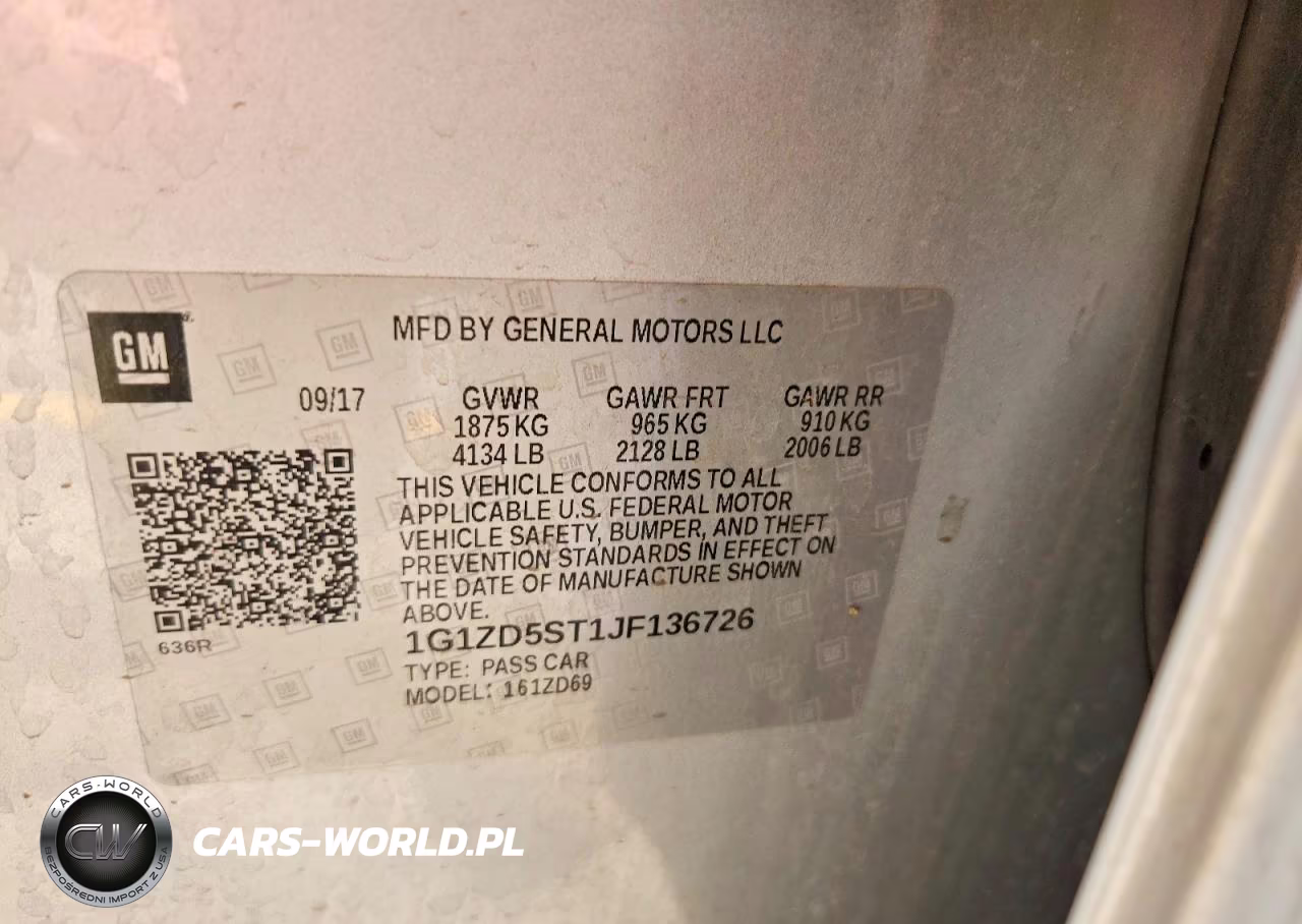 2018 Chevrolet Malibu Lt VIN:1G1ZD5ST1JF136726 - 12