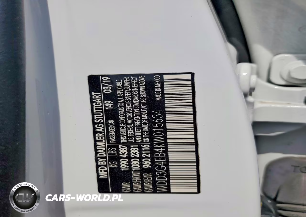 2019 Mercedes-Benz A 220 VIN:WDD3G4EB4KW015634 - 12