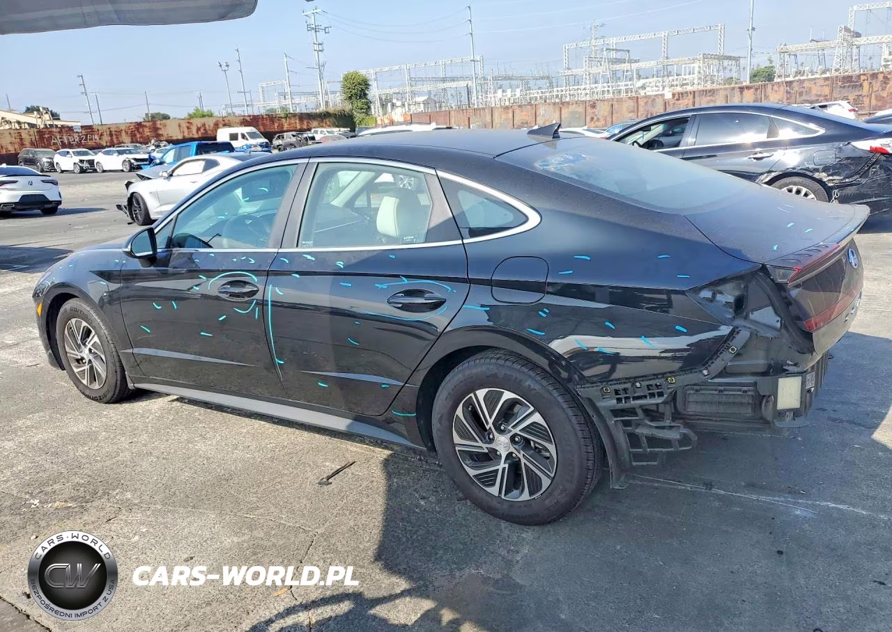 2023 Hyundai Sonata Hybrid Blue VIN:KMHL24JJ3PA077919 - 2