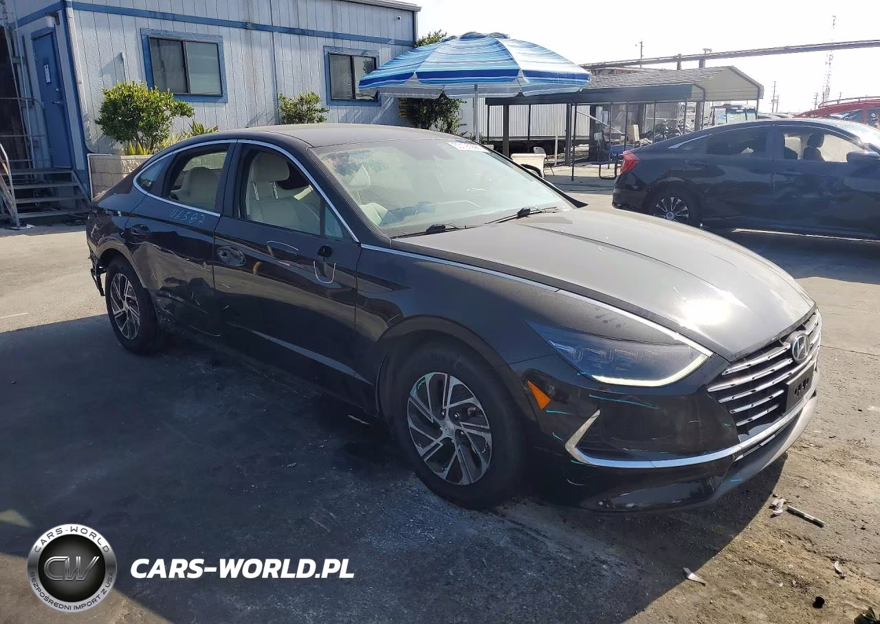 2023 Hyundai Sonata Hybrid Blue VIN:KMHL24JJ3PA077919 - 4