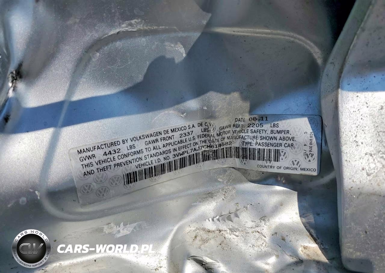 2012 Volkswagen Jetta VIN:3VWPL7AJ7CM618582 - 12