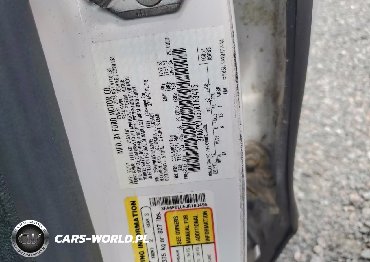 2018 Ford Fusion Se Hybrid VIN:3FA6P0LU5JR163495 - 12