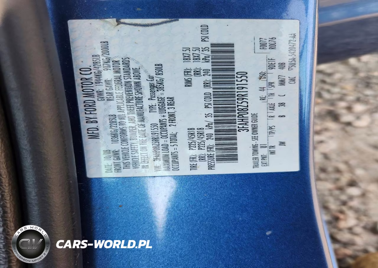 2009 Ford Fusion Sel VIN:3FAHP08Z59R191550 - 13