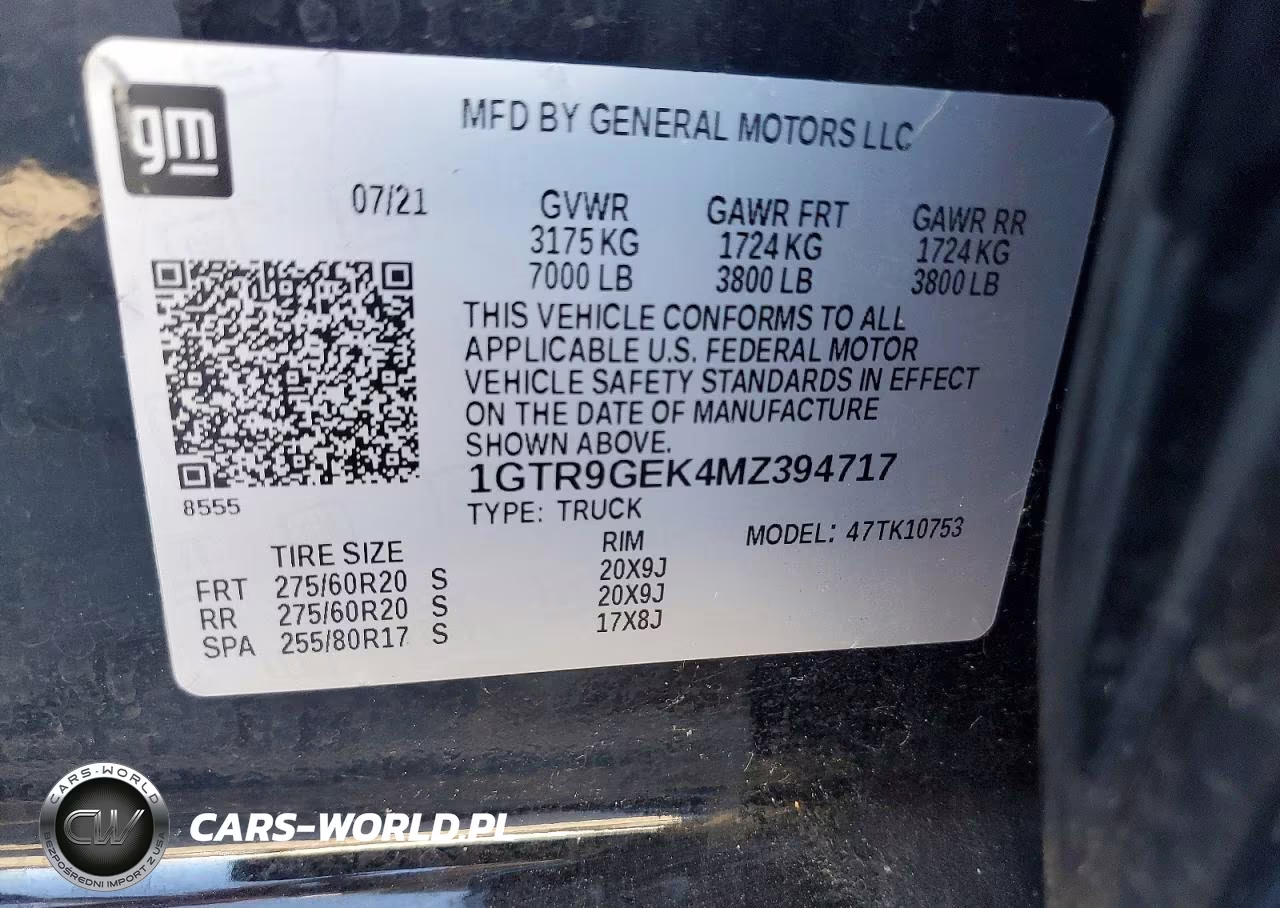 2021 GMC Sierra K1500 Elevation VIN:1GTR9GEK4MZ394717 - 12