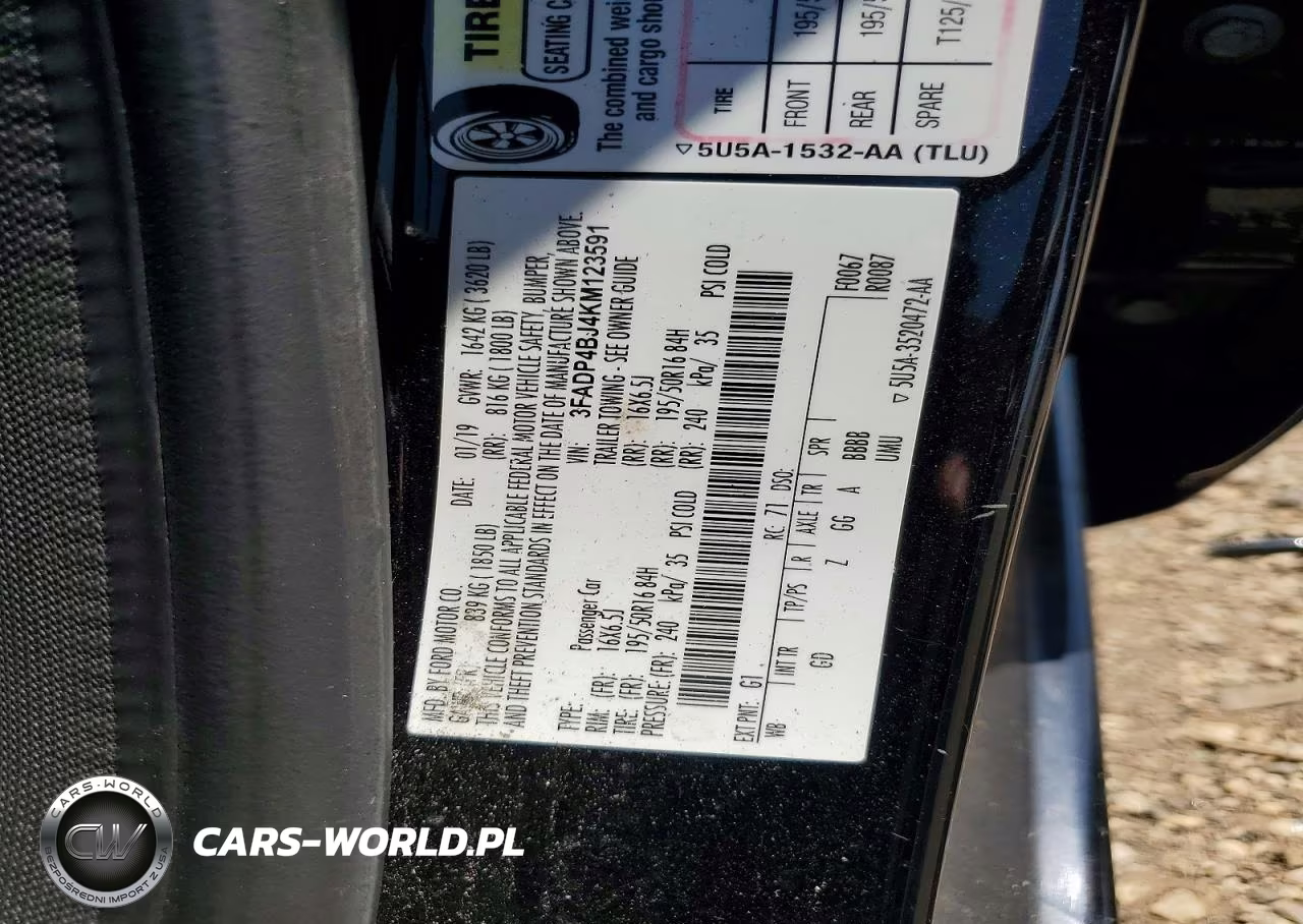 2019 Ford Fiesta Se VIN:3FADP4BJ4KM123591 - 12