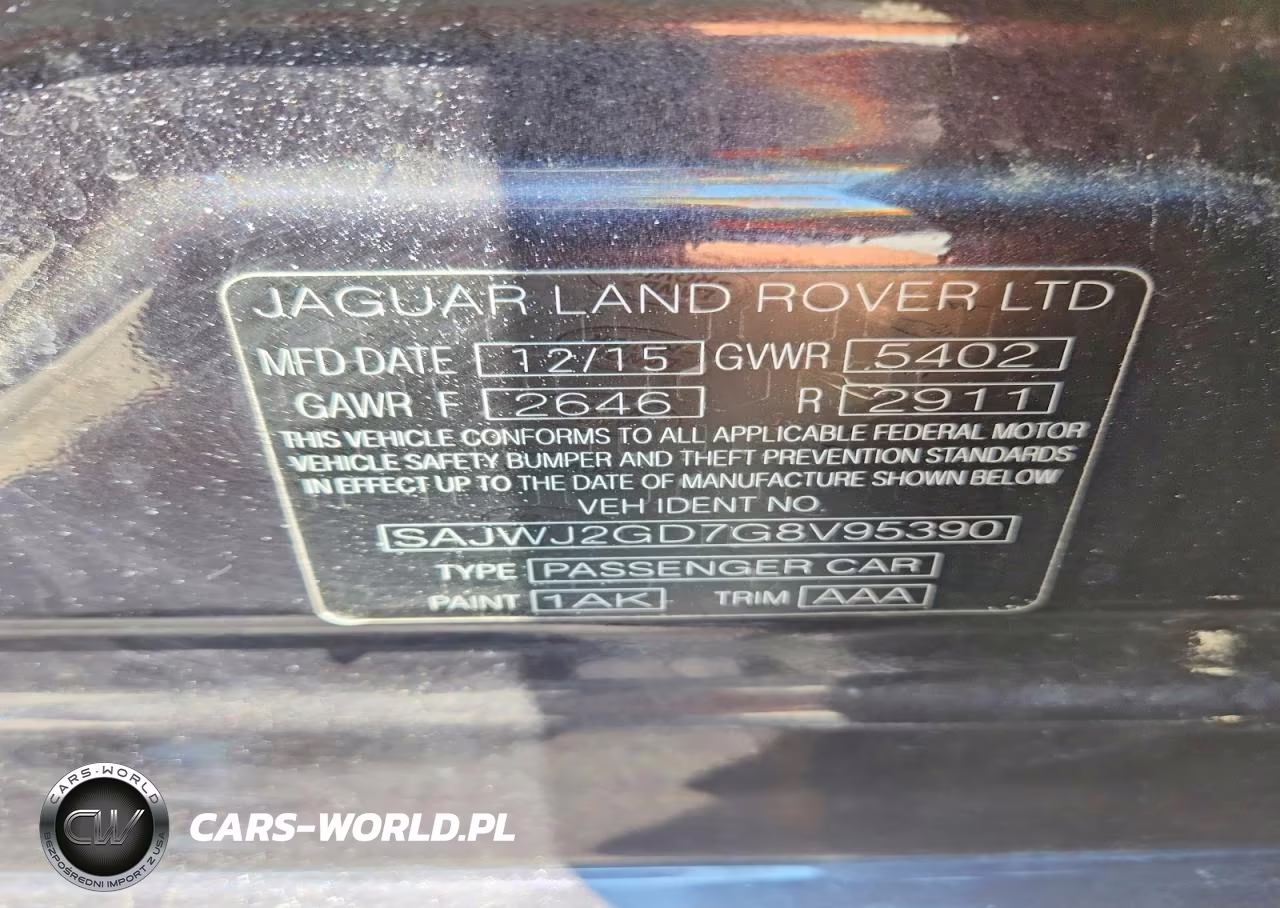 2016 Jaguar Xjl Portfolio VIN:SAJWJ2GD7G8V95390 - 12
