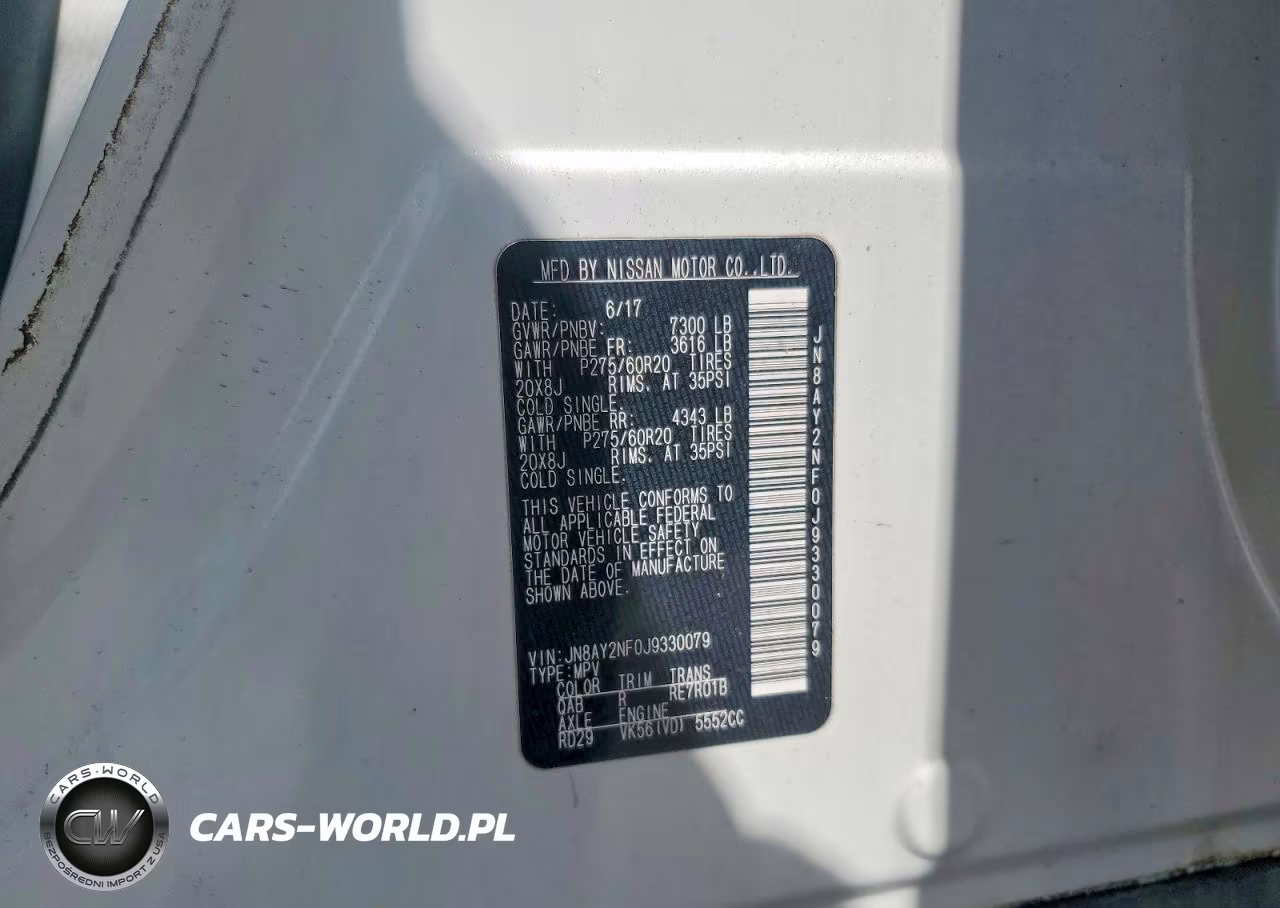 2018 Nissan Armada Platinum VIN:JN8AY2NF0J9330079 - 14