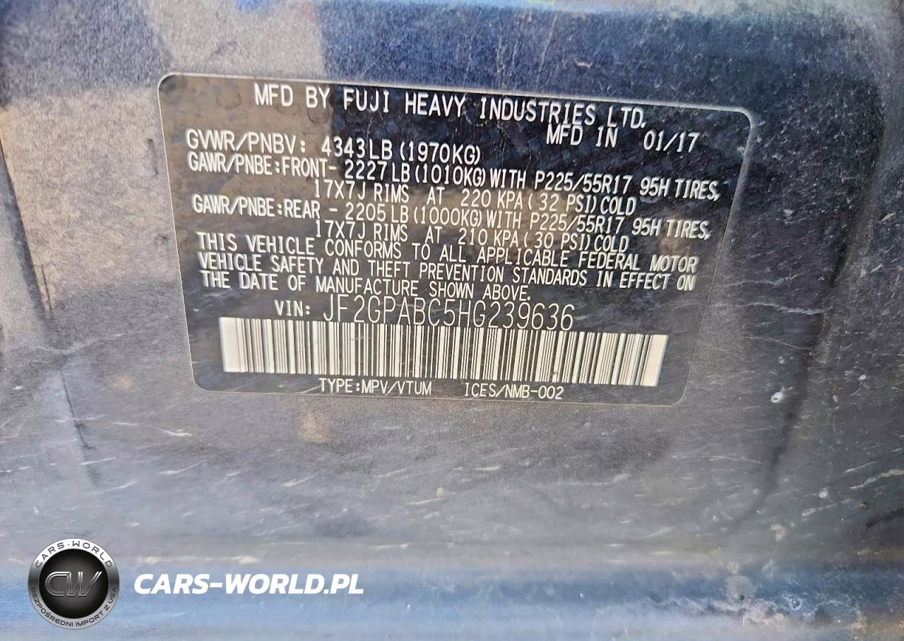 2017 Subaru Crosstrek Premium VIN:JF2GPABC5HG239636 - 12