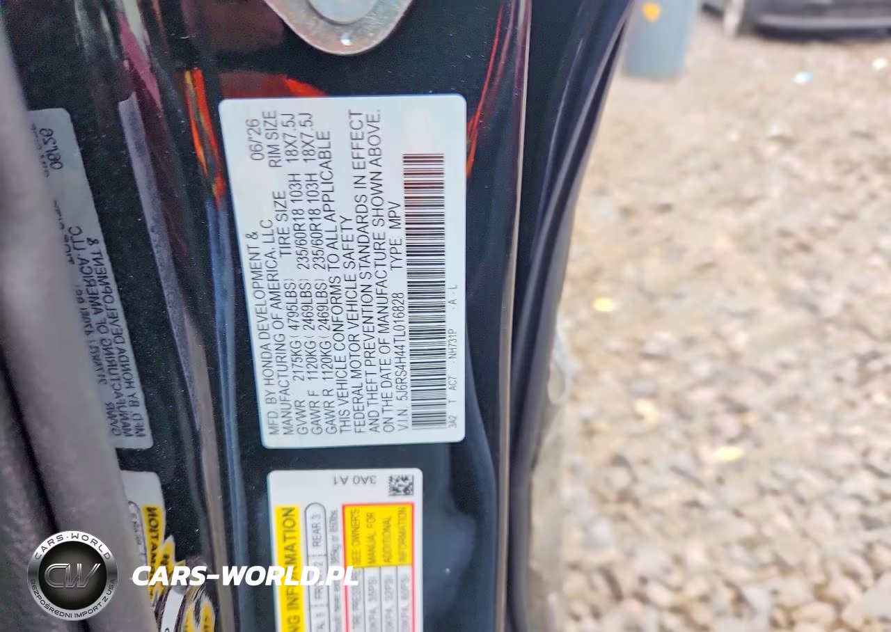 2026 Honda Cr-V Ex VIN:5J6RS4H44TL016828 - 12