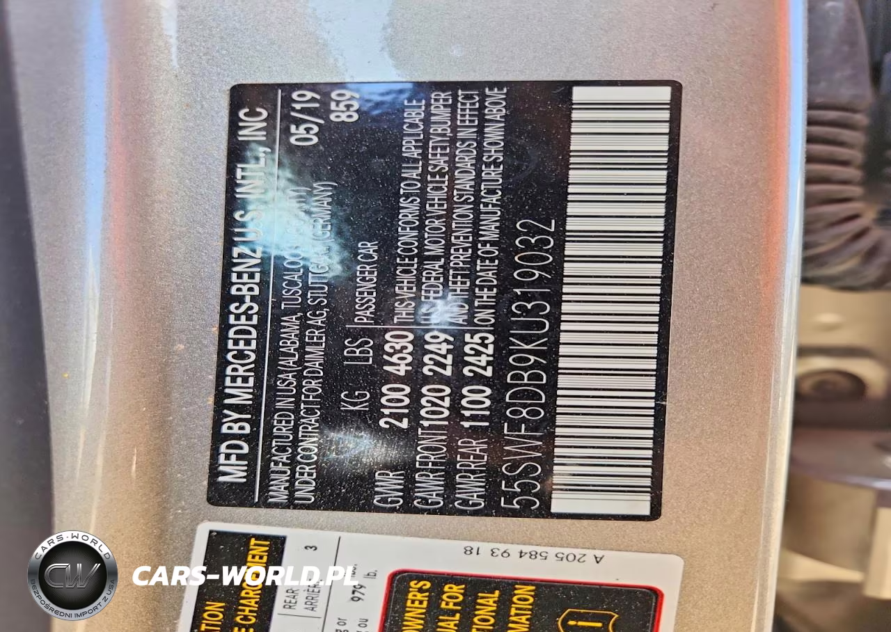 2019 Mercedes-Benz C 300 VIN:55SWF8DB9KU319032 - 12