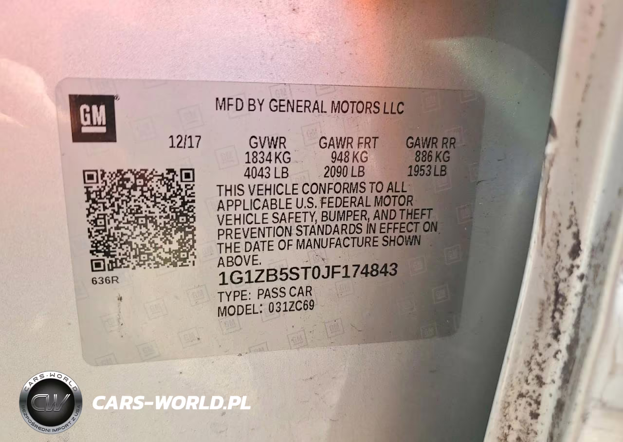 2018 Chevrolet Malibu Ls VIN:1G1ZB5ST0JF174843 - 12
