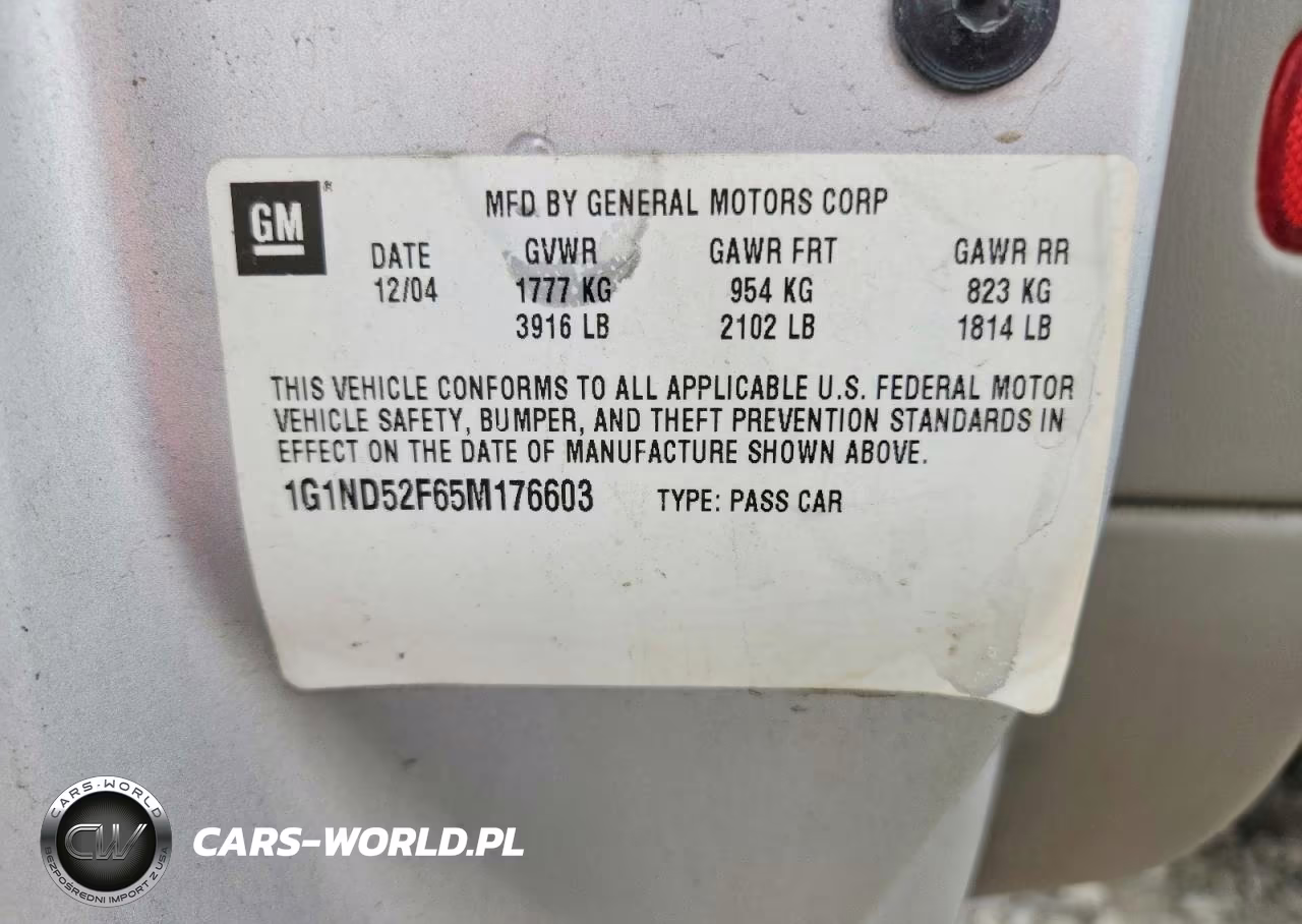 2005 Chevrolet Classic VIN:1G1ND52F65M176603 - 12