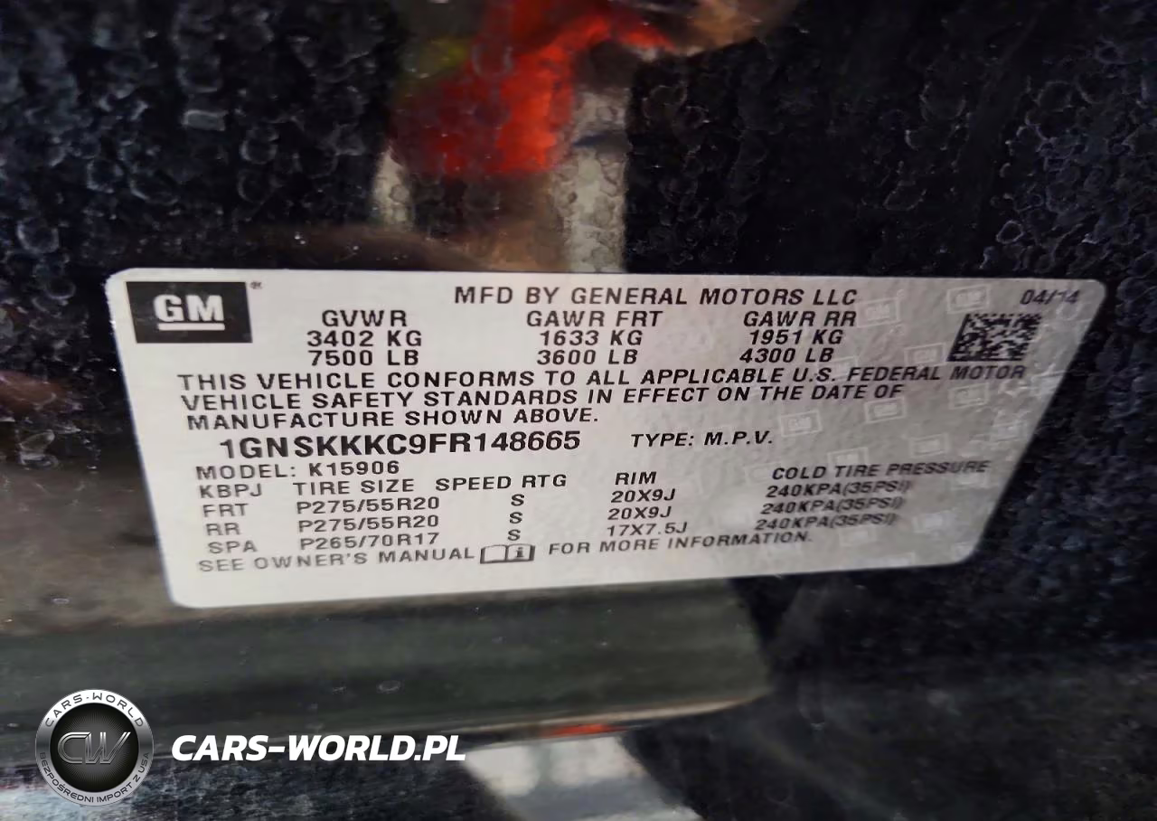 2015 Chevrolet Suburban K1500 Ltz VIN:1GNSKKKC9FR148665 - 13