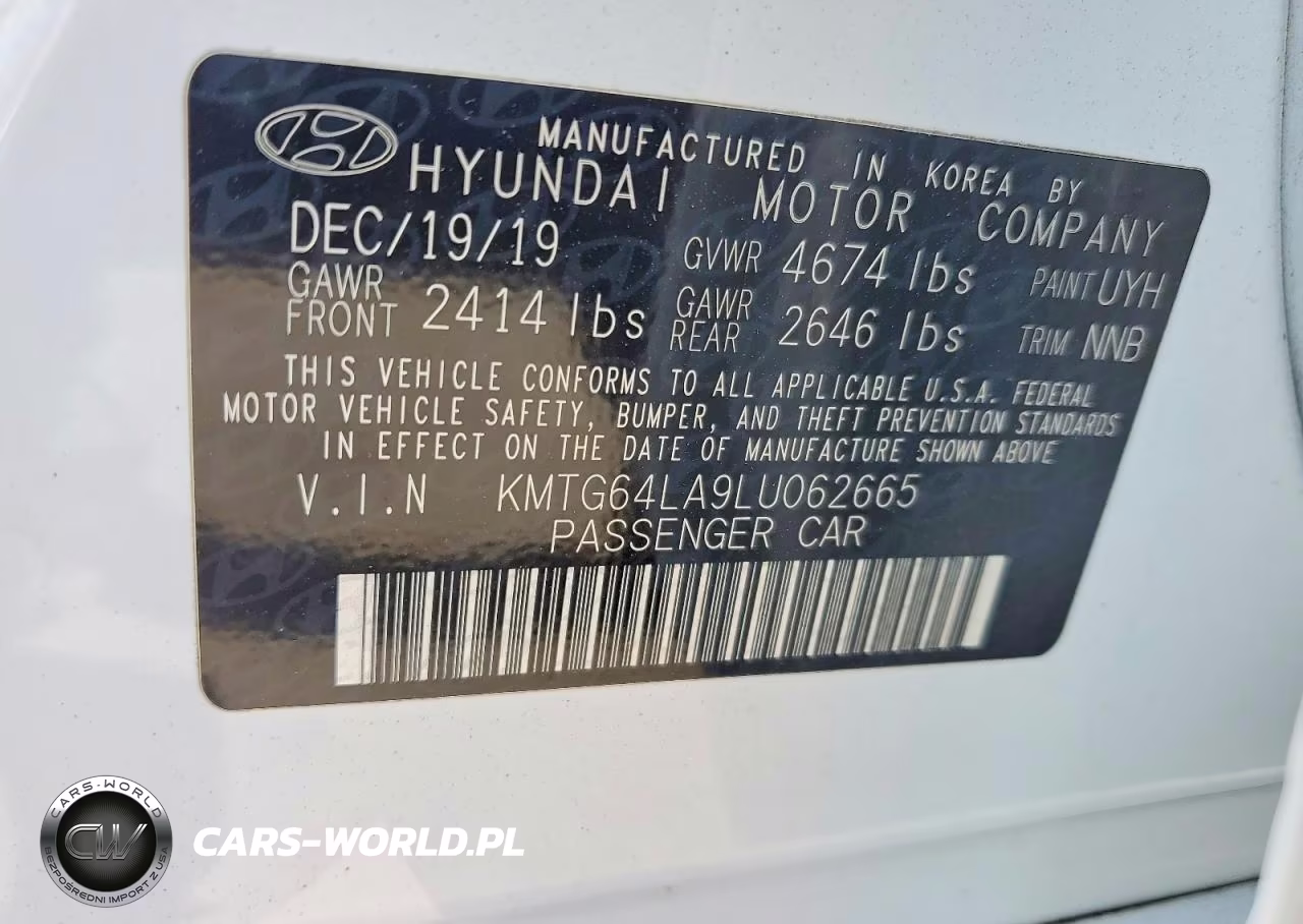 2020 Genesis G70 2.0T VIN:KMTG64LA9LU062665 - 13