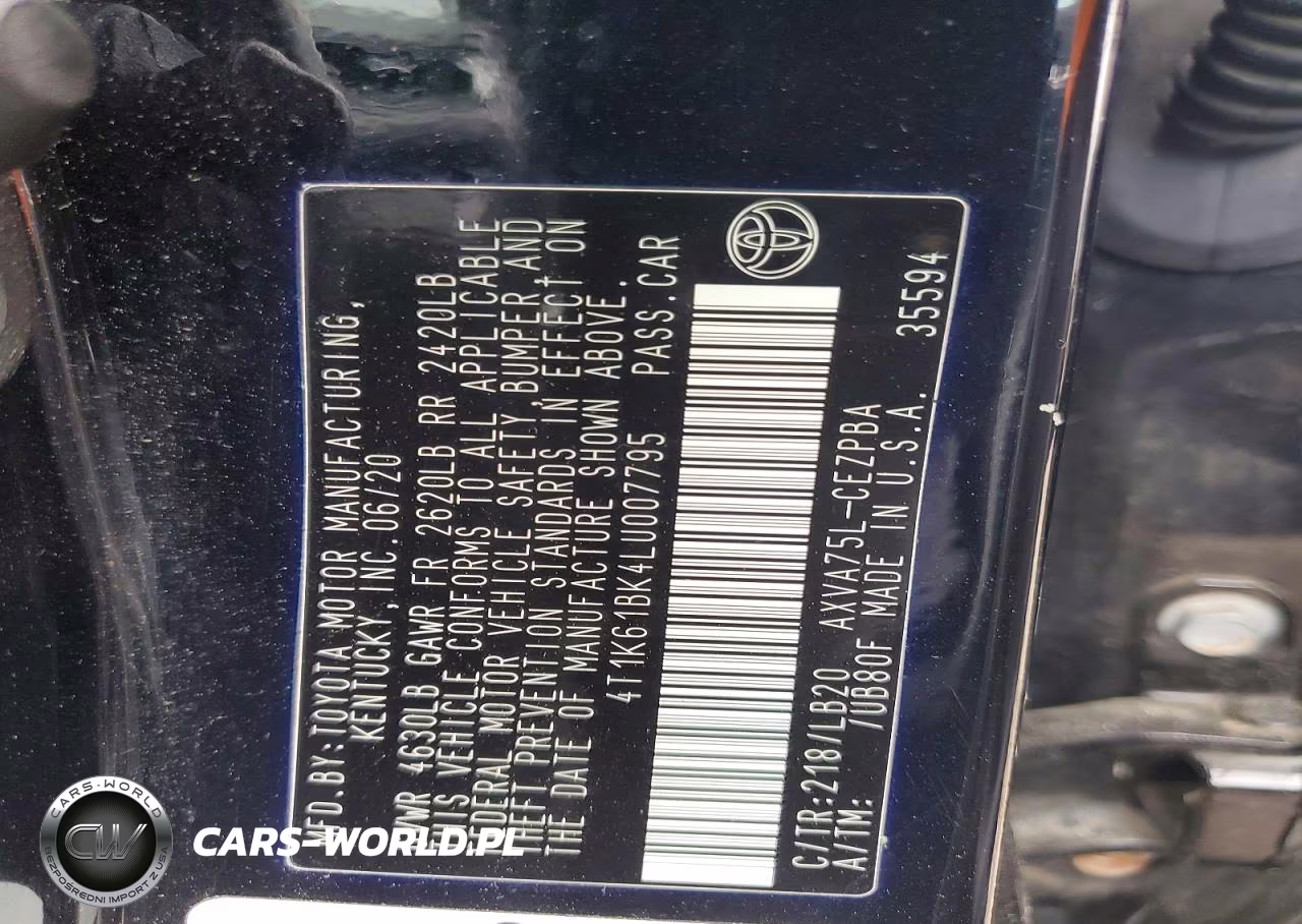 2020 Toyota Camry Xse VIN:4T1K61BK4LU007795 - 13