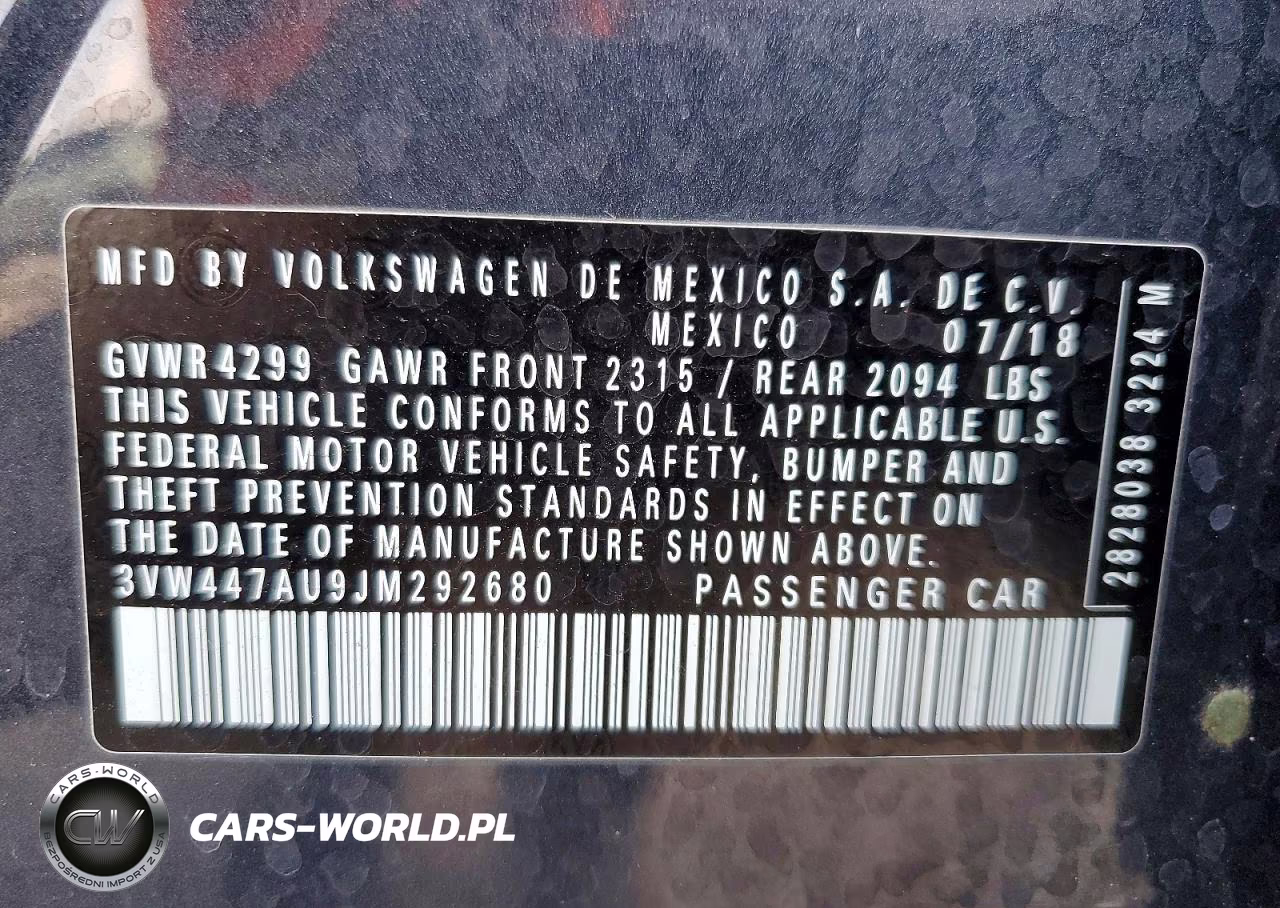 2018 Volkswagen Gti S-Se VIN:3VW447AU9JM292680 - 13