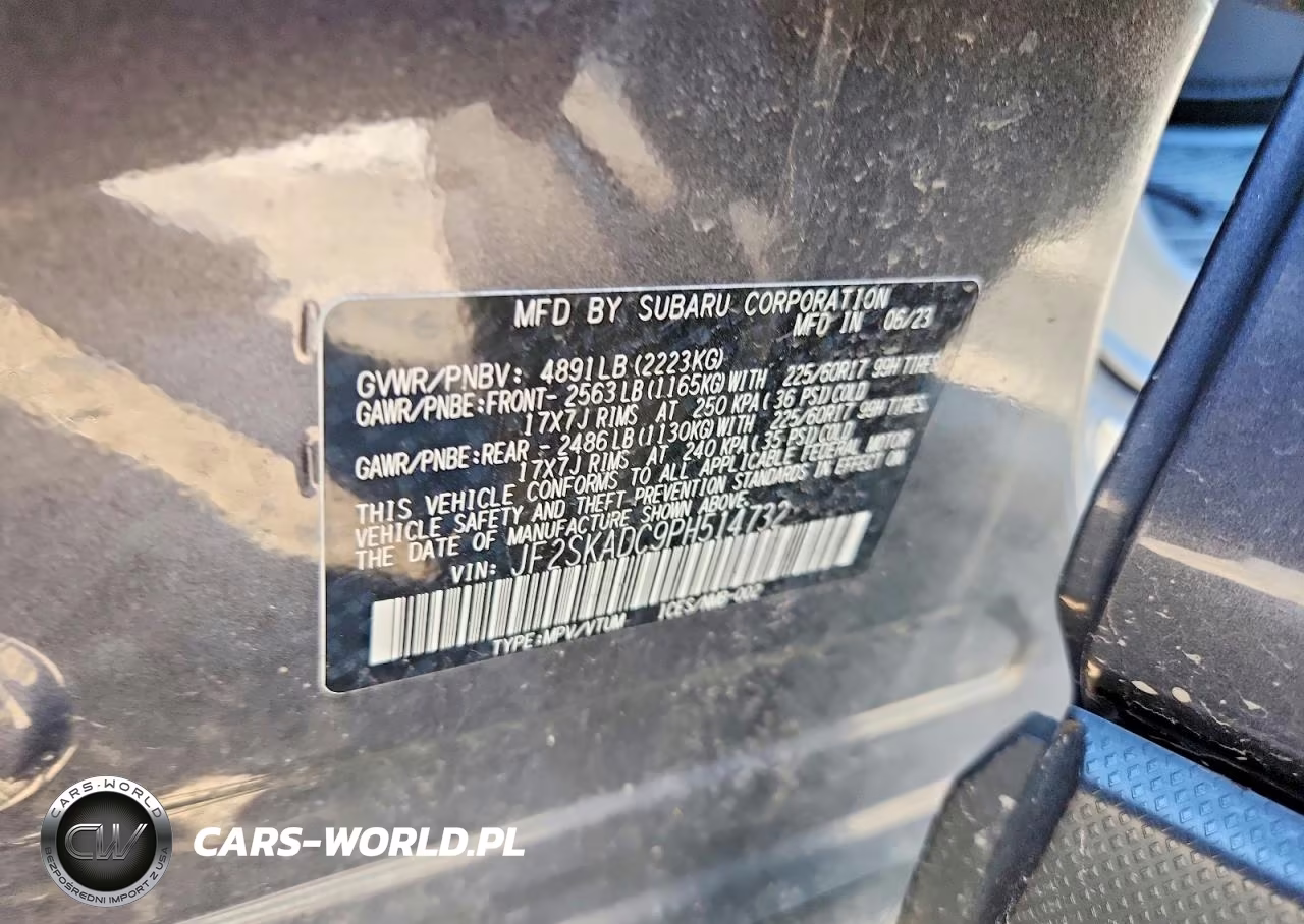 2023 Subaru Forester Premium VIN:JF2SKADC9PH514732 - 13