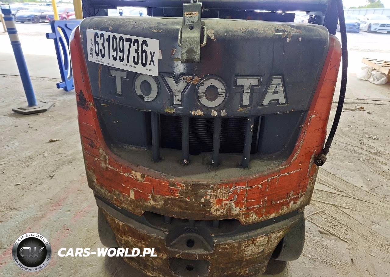 2017 Toyota 8Fgcu20 Forklift VIN:87636 - 9
