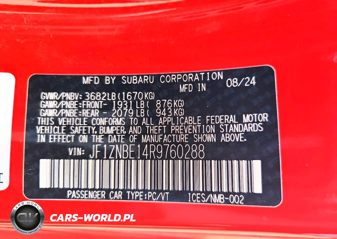2024 Toyota Gr 86 Premium VIN:JF1ZNBE14R9760288 - 13