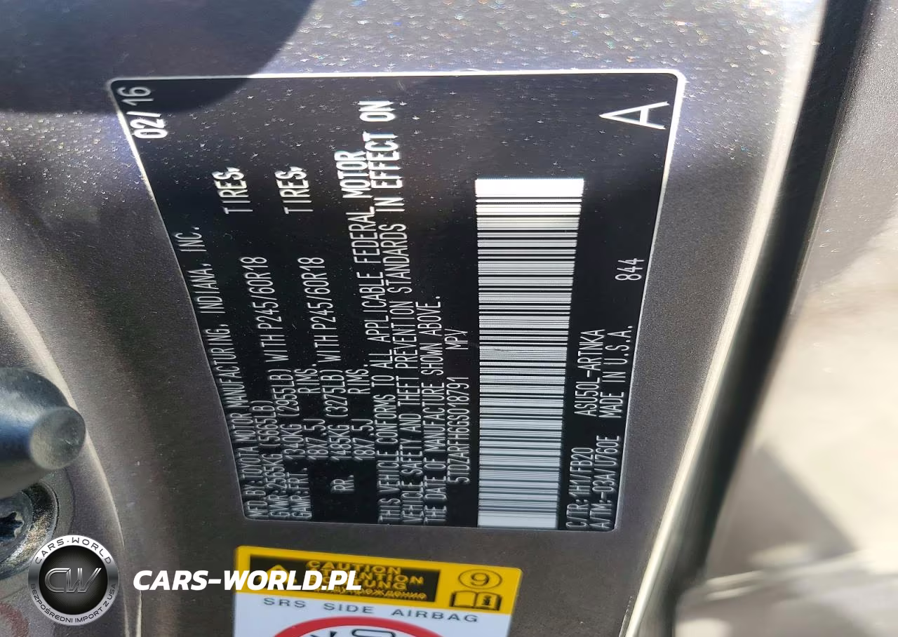 2016 Toyota Highlander Le VIN:5TDZARFH6GS018791 - 12