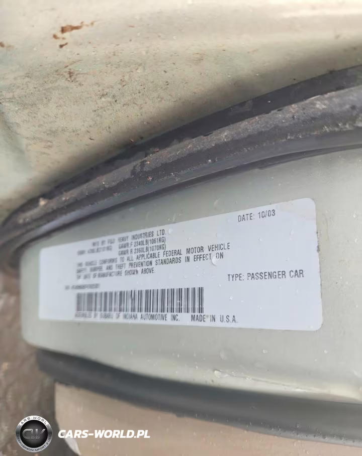 2004 Subaru Legacy Outback H6 3.0 Ll Bean VIN:4S3BH806X47625331 - 13