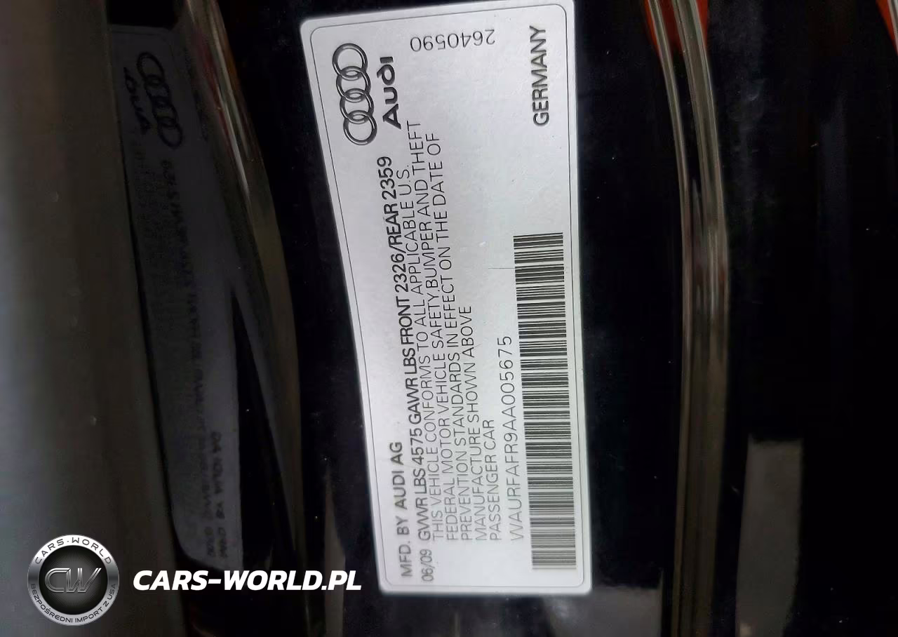 2010 Audi A5 Premium Plus VIN:WAURFAFR9AA005675 - 12