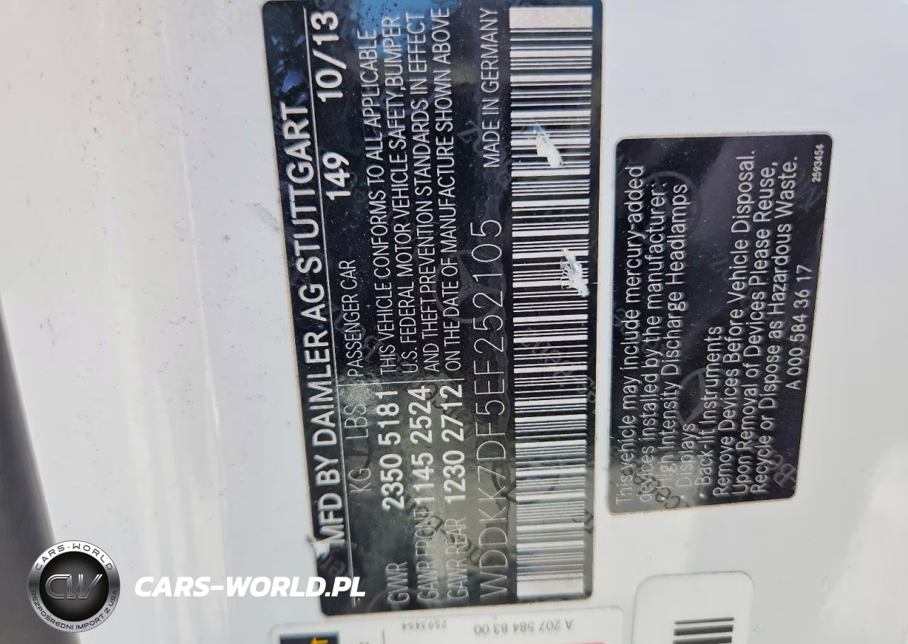 2014 Mercedes-Benz E 550 VIN:WDDKK7DF5EF252105 - 13