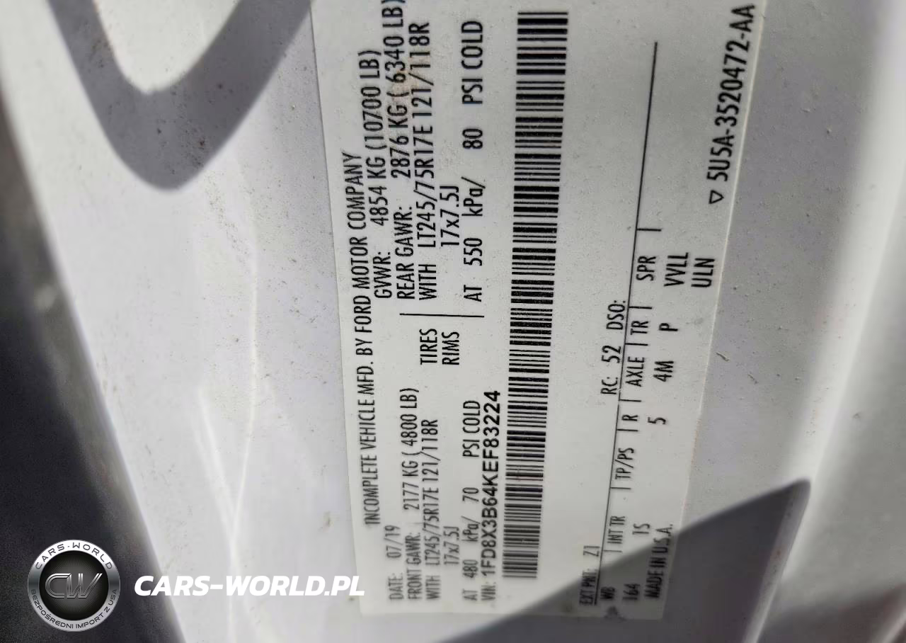 2019 Ford F350 Super Duty VIN:1FD8X3B64KEF83224 - 13