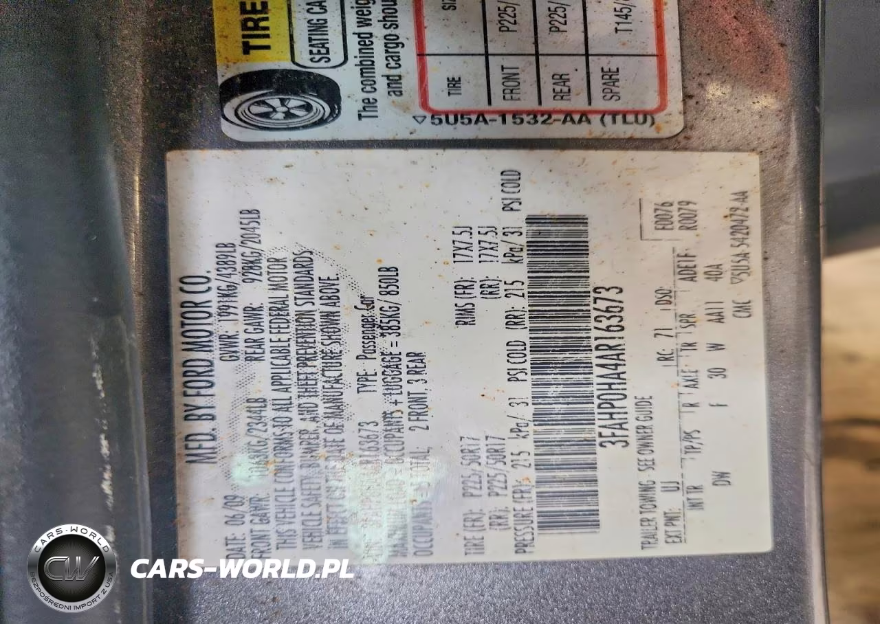 2010 Ford Fusion Se VIN:3FAHP0HA4AR163673 - 12
