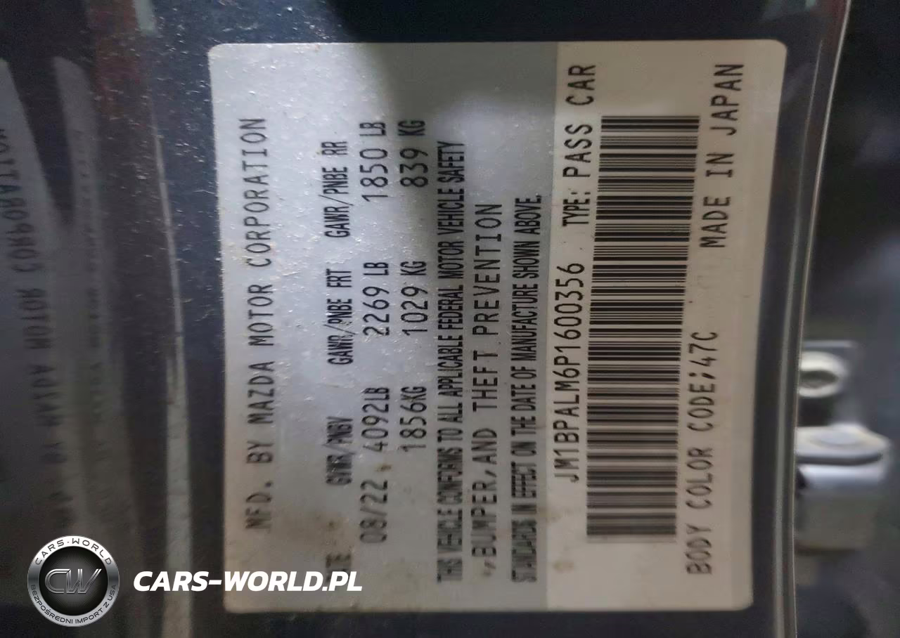 2023 Mazda 3 Preferred VIN:JM1BPALM6P1600356 - 12