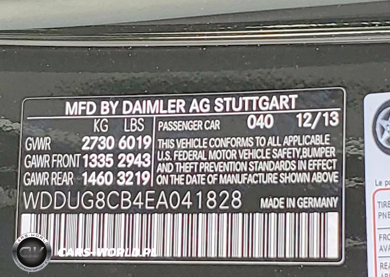 2014 Mercedes-Benz S 550 VIN:WDDUG8CB4EA041828 - 12